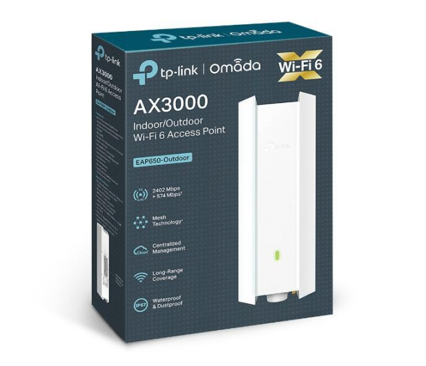 TP-Link EAP650-Outdoor (802.11a/b/g/n/ac/ax 3000Mb/s) PoE/PoE+ - 1137570 - zdjęcie 5